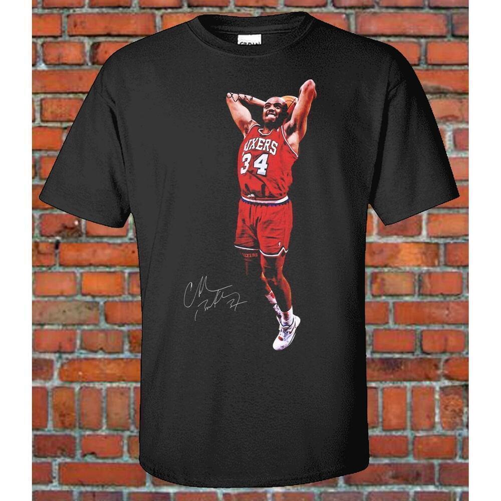 Charles Barkley Philadelphia 76Ers Dunking Graphic Tee Look Allen Ivers